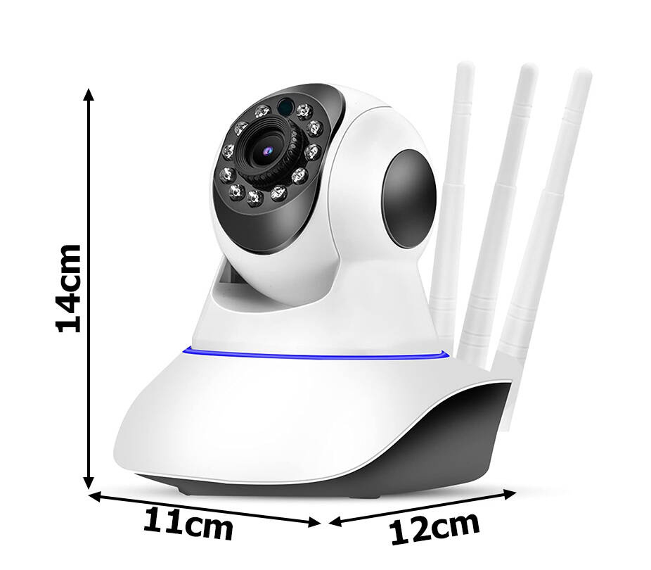Cameră IP wifi electronică nanny pivotantă audio cu senzor de mișcare pentru interior [3]