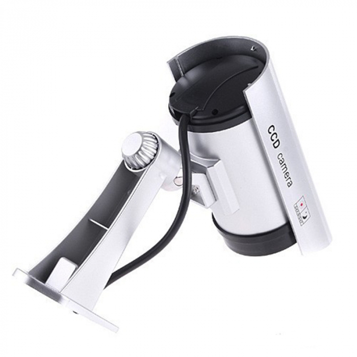Camera supraveghere falsa dummy camera cu led, ZW70 IR, 2 baterii AA, Alb [4]