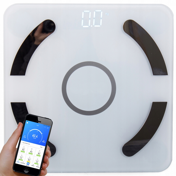 Cantar de baie analitic bluetooth 180kg sticla [7]
