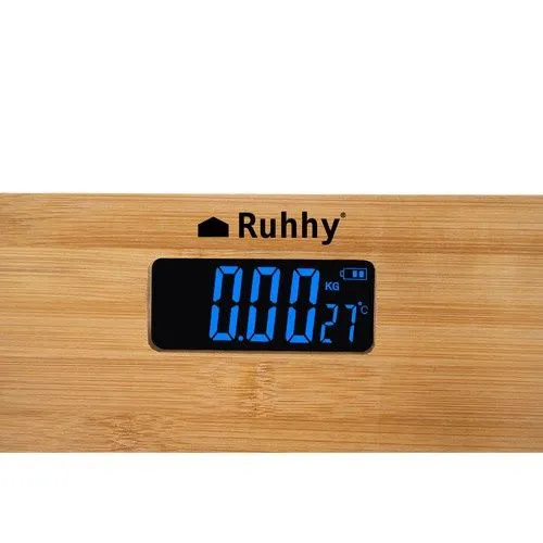 Cântar de baie cu afișaj LCD – din lemn de bambus pana la 180 KG [8]