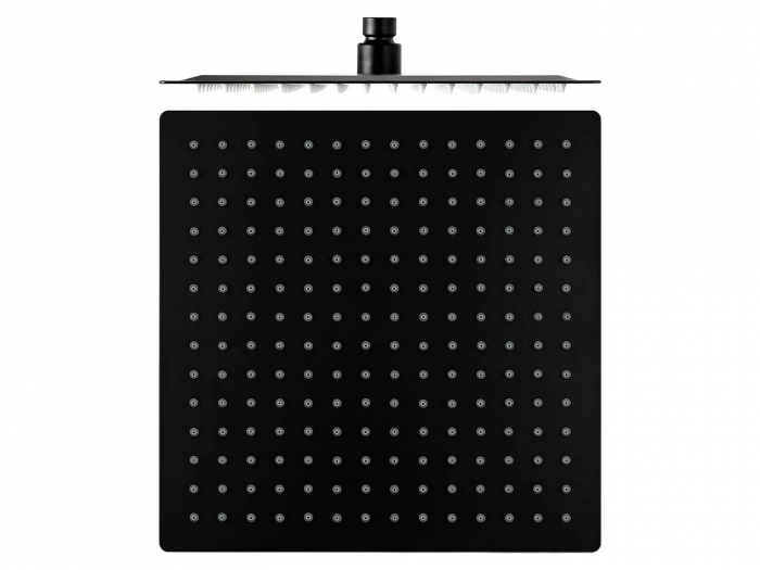 Cap de duș ploaie, negru, pătrat, ultra slim Black, Anti-Calc, diferite marimi [2]