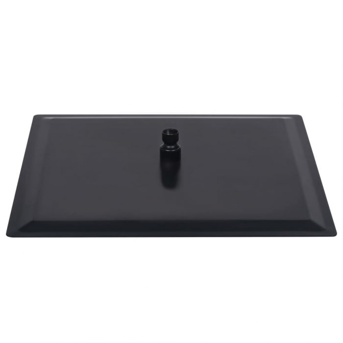 Cap de duș ploaie, negru, pătrat, ultra slim Black, Anti-Calc, diferite marimi [5]