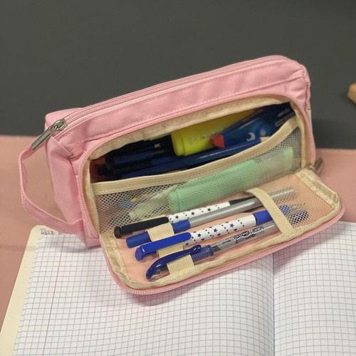 Penar dublu extensibil pentru creioane - roz [10]