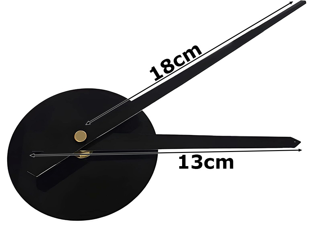 Ceas de perete autocolant 3D , ceas de perete XXL, mare, 130 cm, autocolant silențios argintiu sau negru [4]