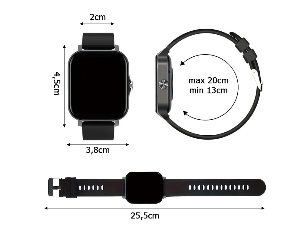 Ceas inteligent pentru femei, bărbați, curea de cauciuc, sport, apeluri Bluetooth, Gri [7]