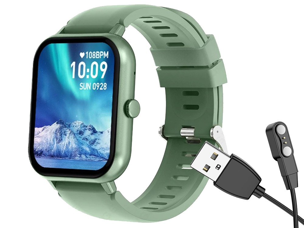 Ceas inteligent pentru femei, bărbați, curea de cauciuc, sport, apeluri Bluetooth, Vernil [2]