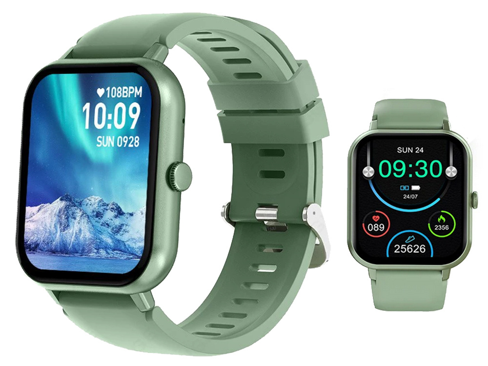 Ceas inteligent pentru femei, bărbați, curea de cauciuc, sport, apeluri Bluetooth, Vernil [5]