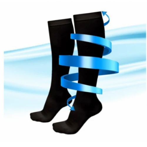 Ciorapi compresivi, anti-oboseala, unisex, marime universala, negru [3]