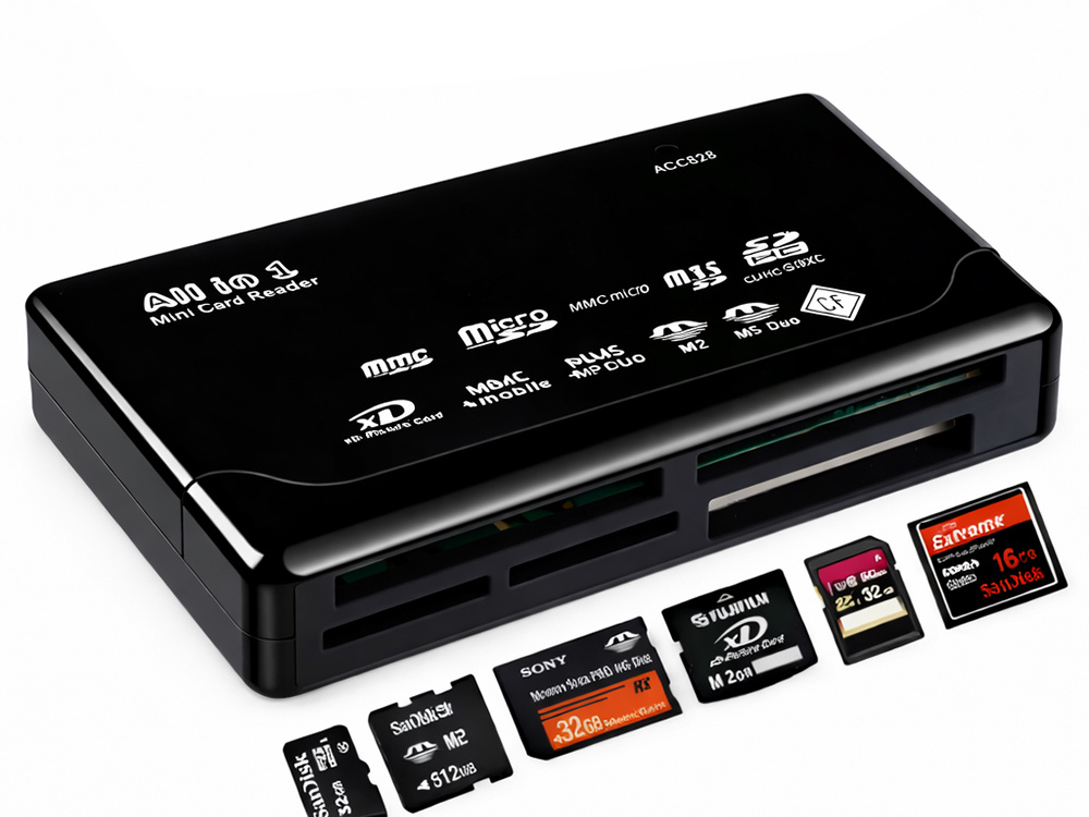 Cititor De Carduri De Memorie Pentru Camera USB MULTI CF SD MICRO SD XD MS MMC [2]