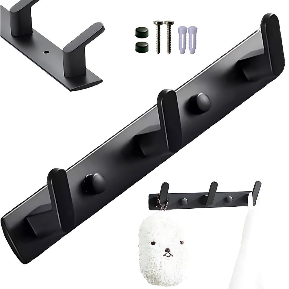 Cuier baie pentru haine, prosoape, bucătărie, cuier perete loft 24,5 cm [1]