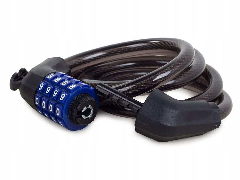 Dispozitiv anti-furt bicicleta cu cifru, negru, 100cm [5]