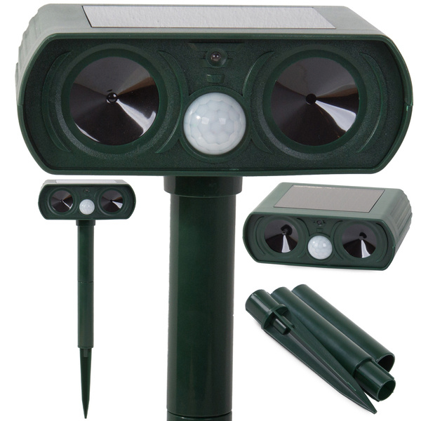 Dispozitiv solar cu ultrasunete anti-daunatori, dotat cu detector de miscare si infrarosu [2]