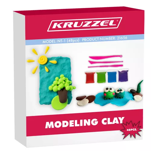 Set de spumă - plastilină 48 buc. Kruzzel 21656 [16]