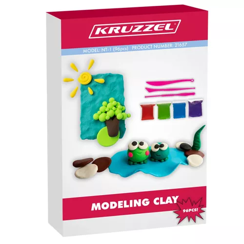 Set de spumă - plastilină 96 buc. Kruzzel 21657 [16]
