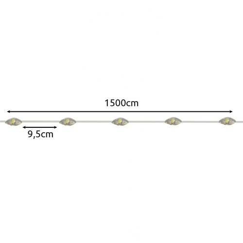 Ghirlandă solară 15m IP44 [2]