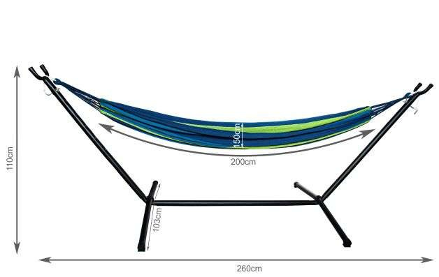 Hamac de grădină 200x150cm cu cadru [3]