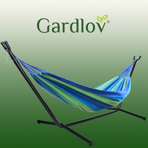 Hamac de grădină 200x150cm cu cadru [2]