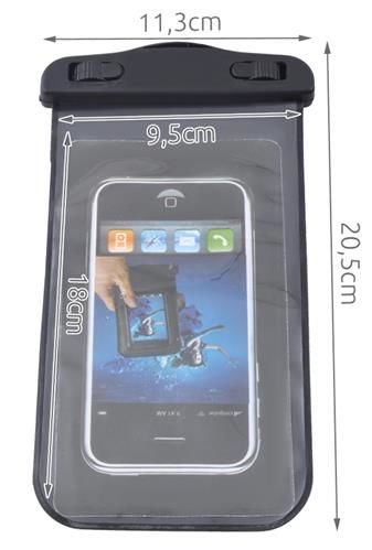 Husa pentru Telefon, Subacvatica, Universala, Waterproof - Snowproof Negru [3]