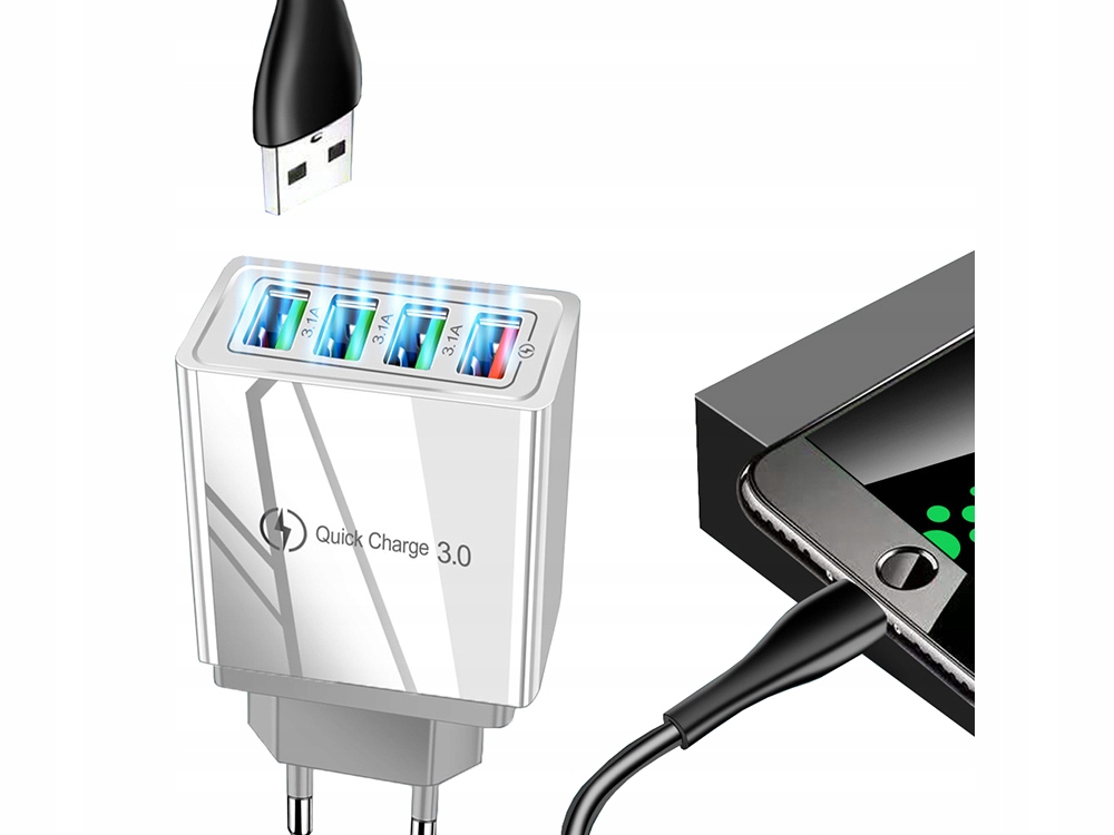 Încărcător de rețea FAST 4xUSB QUICK CHARGE 3.0 [6]