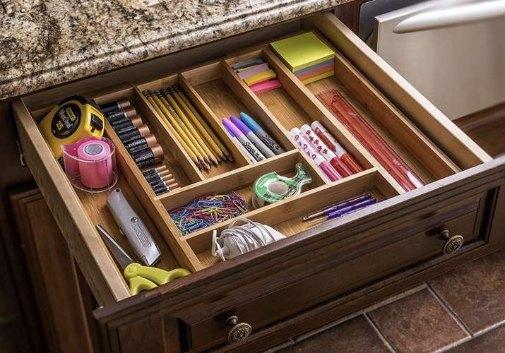 Insert/organizator de sertar din bambus [6]