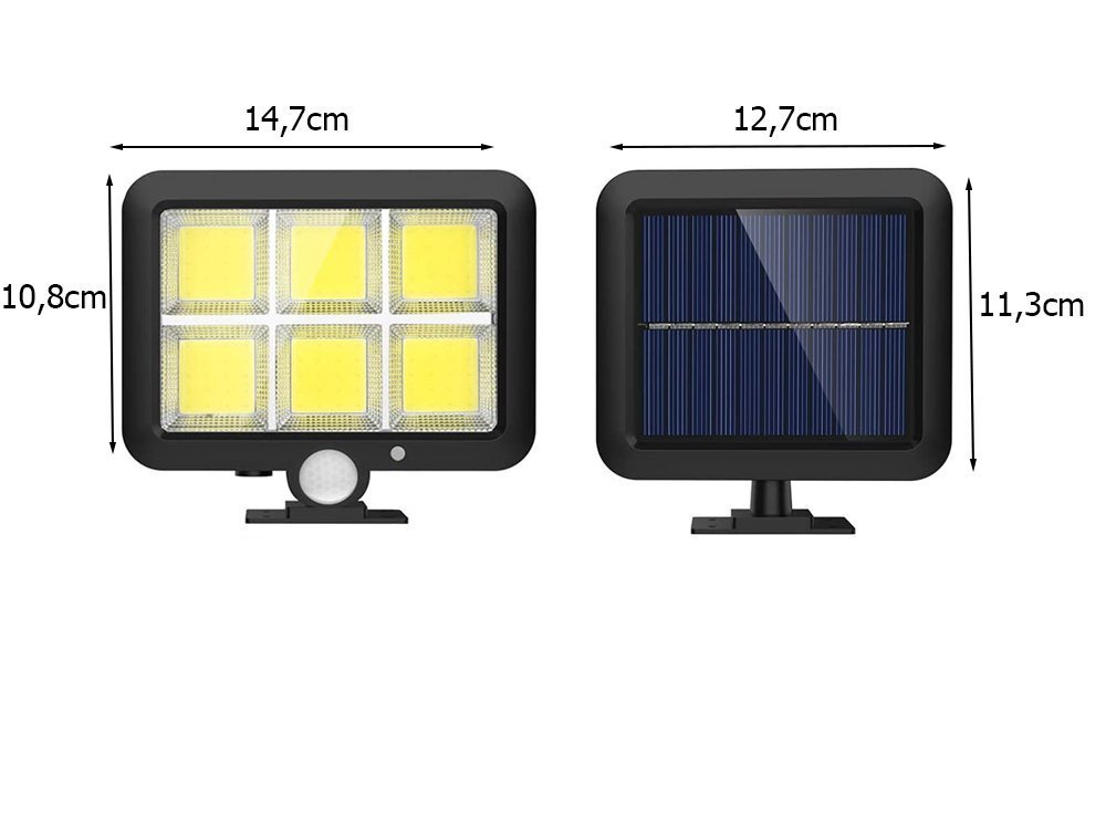 Lampă solară cu 120 LED-uri și senzor de mișcare crepusculară [4]