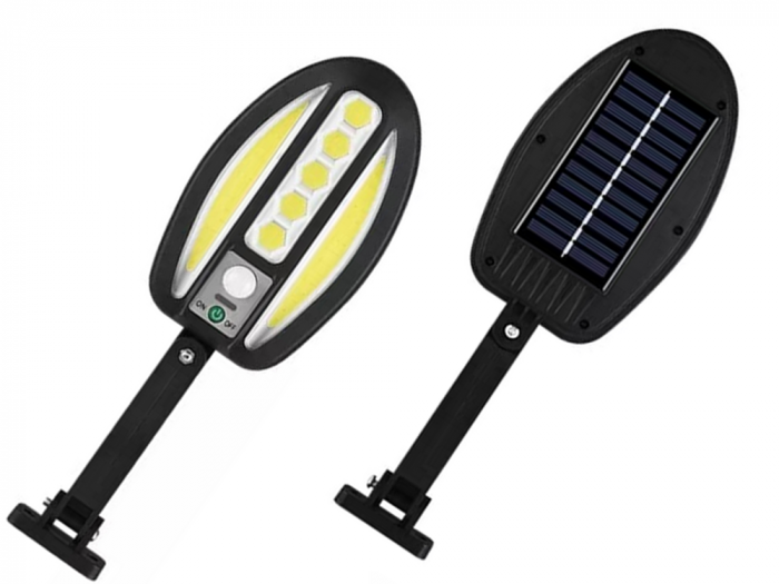 Lampă solară cu 95 LED-uri cu senzor de la amurg până la zori, [4]