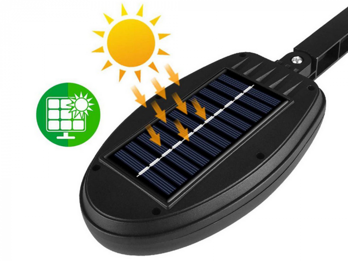 Lampă solară cu 95 LED-uri cu senzor de la amurg până la zori, [7]