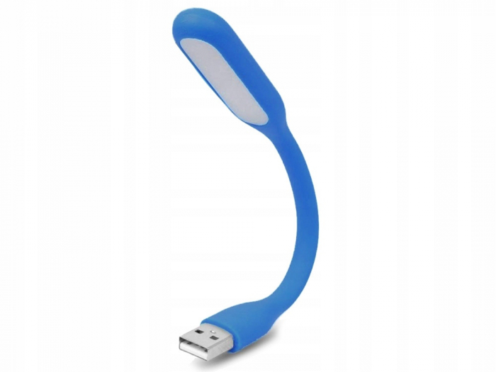 Lampa USB 6 Led-uri, silicon flexibil, negru, verde, alb, albastru si rosu [3]