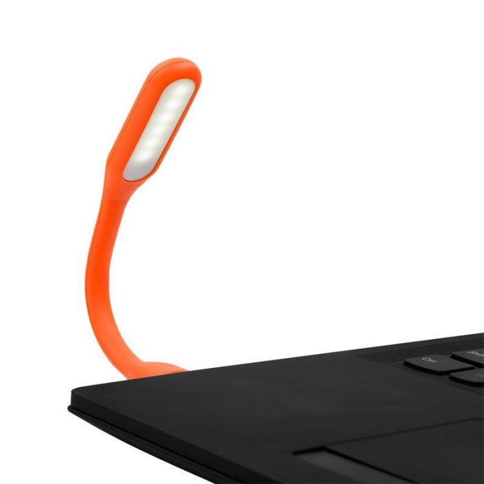 Lampa USB 6 Led-uri, silicon flexibil, negru, verde, alb, albastru si rosu [12]