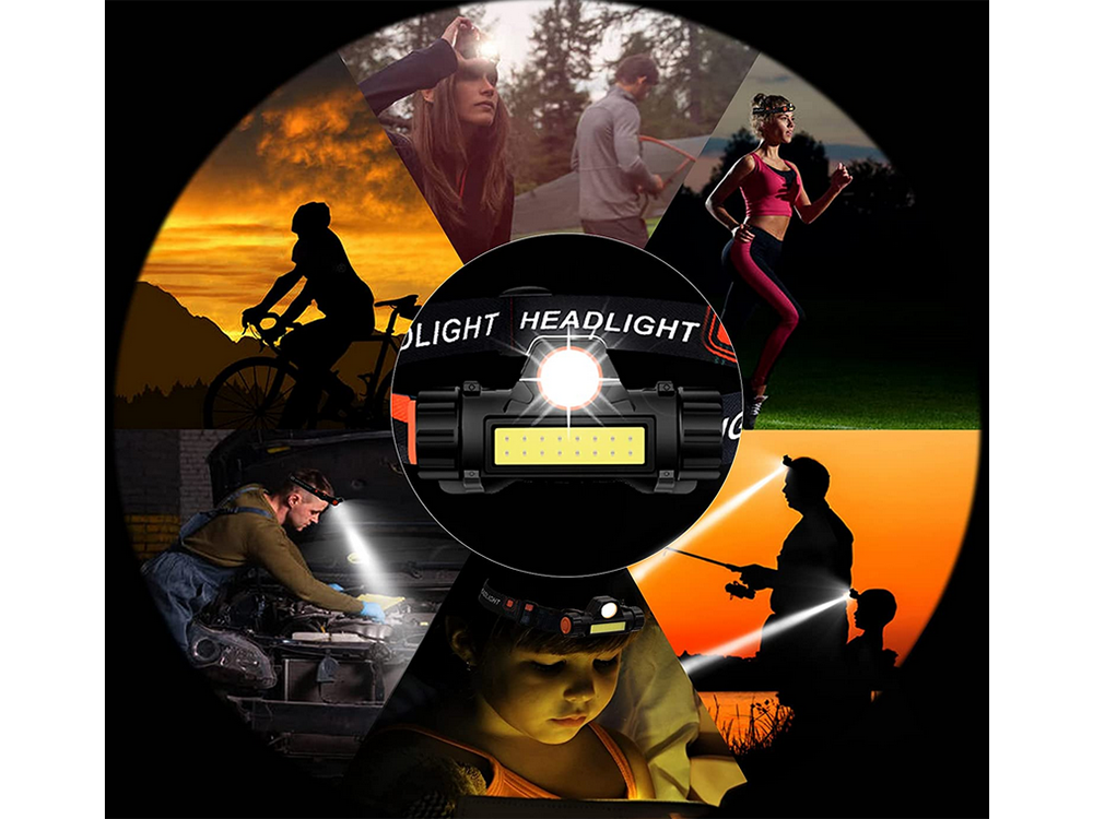 Lanternă frontală Cob 4 în 1 [3]