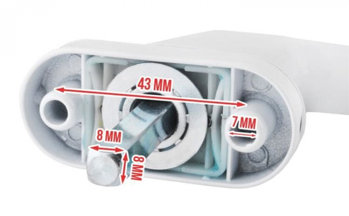Maner fereastra termopan cu incuietoare, MT Malatec, 2 chei, model universal, inchidere securizata [10]