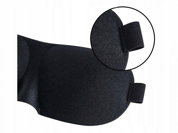 Masca pentru somn 3D, 100% lumina blocata, Reglabila, Protectie nas, Negru [9]