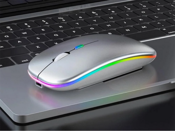 Mouse optic Slim de 2,4 GHz cu control bluetooth pentru laptopuri PC ALB sau Negru [7]