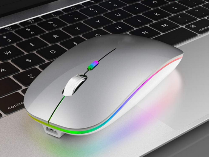 Mouse optic Slim de 2,4 GHz cu control bluetooth pentru laptopuri PC ALB sau Negru [3]