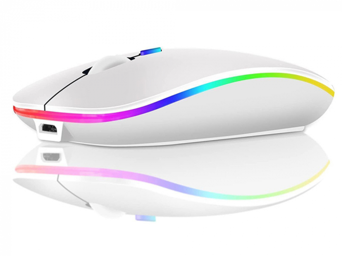 Mouse optic Slim de 2,4 GHz cu control bluetooth pentru laptopuri PC ALB sau Negru [4]