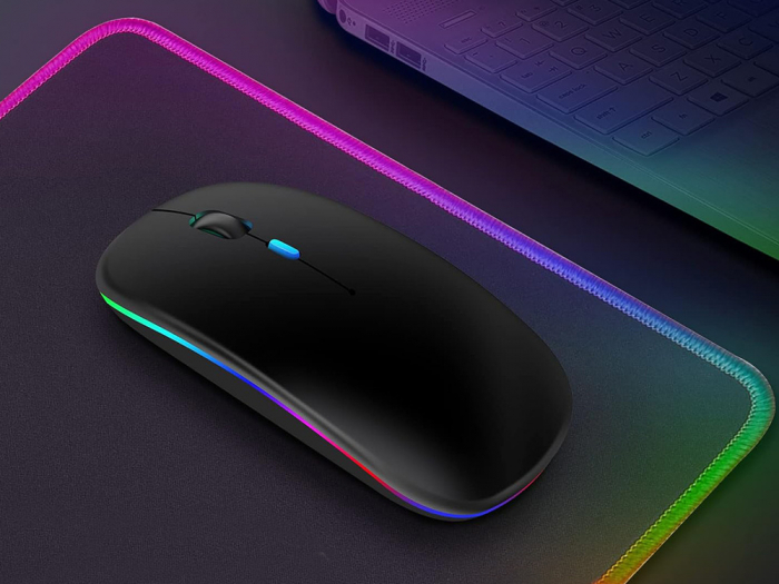 Mouse optic Slim de 2,4 GHz cu control bluetooth pentru laptopuri PC ALB sau Negru [17]