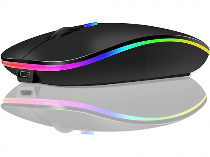 Mouse optic Slim de 2,4 GHz cu control bluetooth pentru laptopuri PC ALB sau Negru [15]