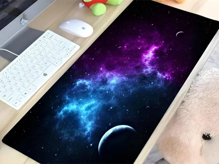 Mouse pad profesional pentru gaming cosmos stars, antiderapant, 80 x 30 cm, 90 x 40cm [6]