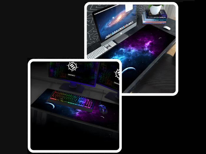 Mouse pad profesional pentru gaming cosmos stars, antiderapant, 80 x 30 cm, 90 x 40cm [7]