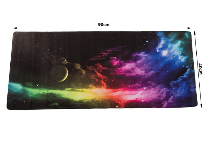 Mousepad multicolor, cosmos XXL 90x40 [6]