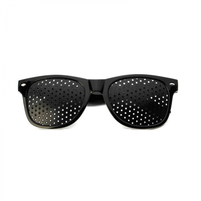 Ochelari pinhole cu lentile cu gaurele, Amelioreaza oboseala, Pentru Protectie, Unisex, Plastic [3]
