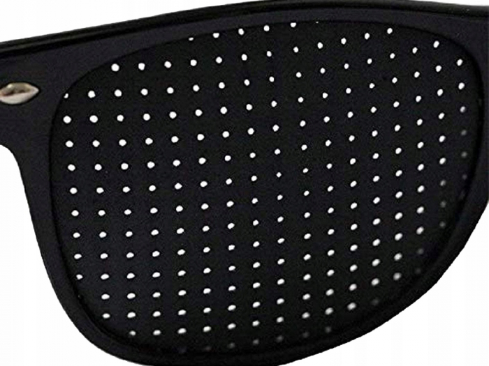 Ochelari pinhole cu lentile cu gaurele, Amelioreaza oboseala, Pentru Protectie, Unisex, Plastic [8]