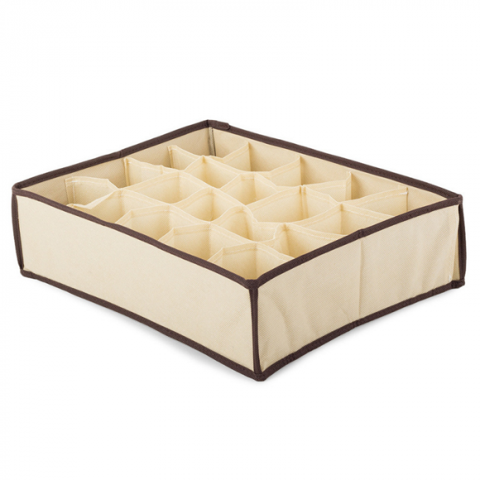 Organizator sertar cu 16 compartimente, pentru sosete sau lenjerie intima, 38x28x10 cm [6]