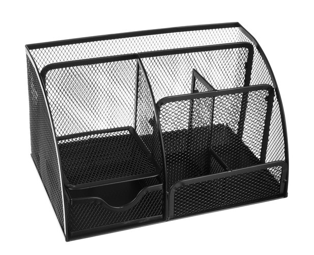 Organizer de birou - 6 compartimente - negru [5]