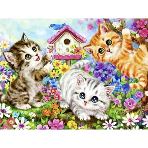 Pictură după numere 40x50cm - Pisici Maaleo 22781 [3]