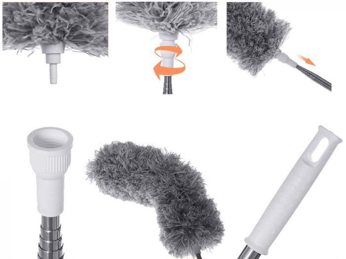 Pamatuf microfibra telescopic 2.80m  pentru zone greu accesibile [7]