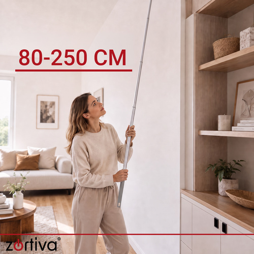 Perie pentru praf, Pamatuf, Perie lungă telescopică, Capete interschimbabile, 4 în 1, 250 cm [14]