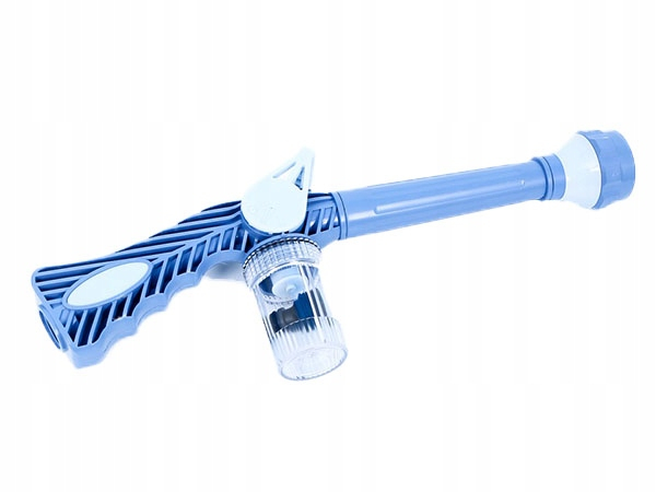 Pistol multifunctional cu recipient detergent pentru spalarea masinii, 8 tipuri de jet, 41 x 5.3 x 14.5 cm, Albastru [5]