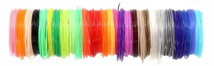 Filamente PLA 3D - set 30 bucăți x 5m [5]
