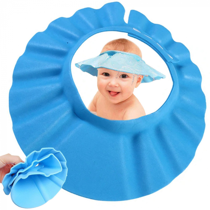 Protectie cap pentru baie, Albastru [4]
